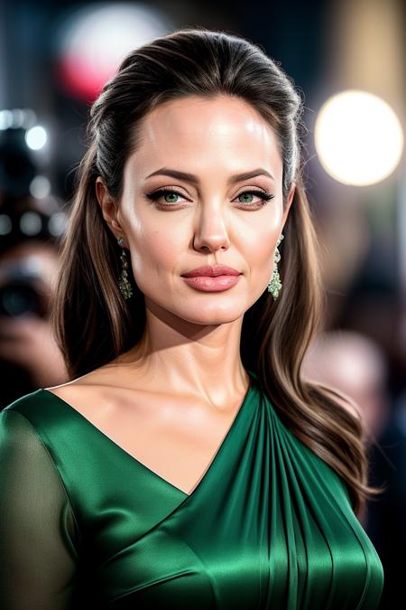 Angelina jolie 2025 hoop earrings